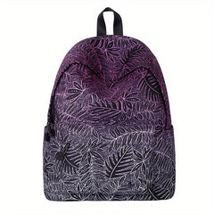 Tropical Rainforest Print Backpack Large Capacity