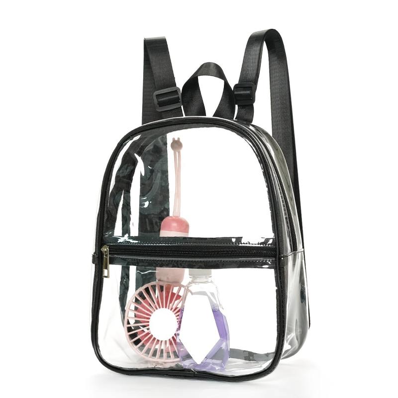 Transparent Waterproof PVC Backpack Lightweight Portable Bag