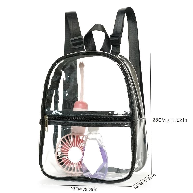 Transparent Waterproof PVC Backpack Lightweight Portable Bag