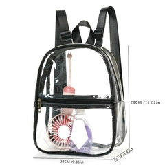 Transparent Waterproof PVC Backpack Lightweight Portable Bag