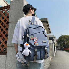 Versatile Large Capacity Nylon Backpack