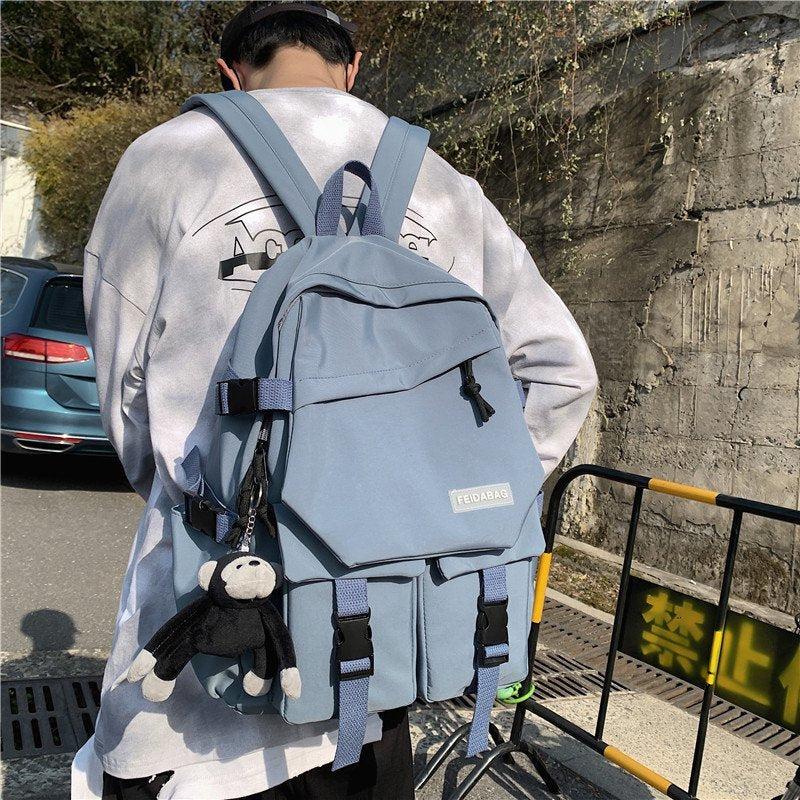 Versatile Large Capacity Nylon Backpack