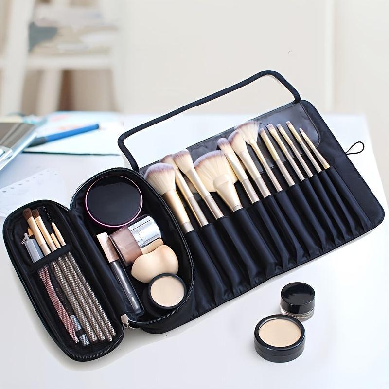 Makeup Bag Women's Cosmetic Brush Bag Travel Organizer Makeup Brushes Fold Tools