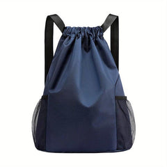 Solid Drawstring Bag Lightweight Travel Backpack Casual Commute Bag