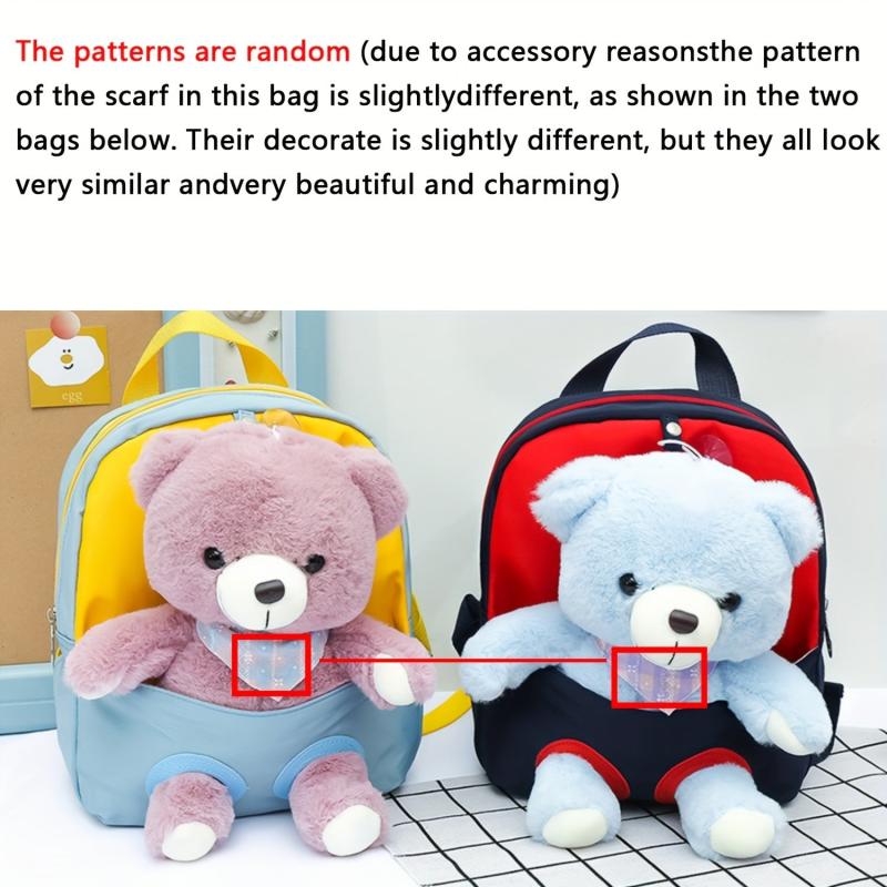 Kids Bear School Bag Ultralight Doll Bear Backpack