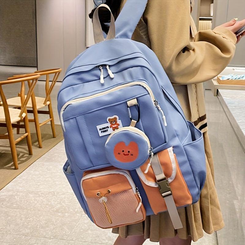 Large Capacity Student Backpack Anti Splash Fabric