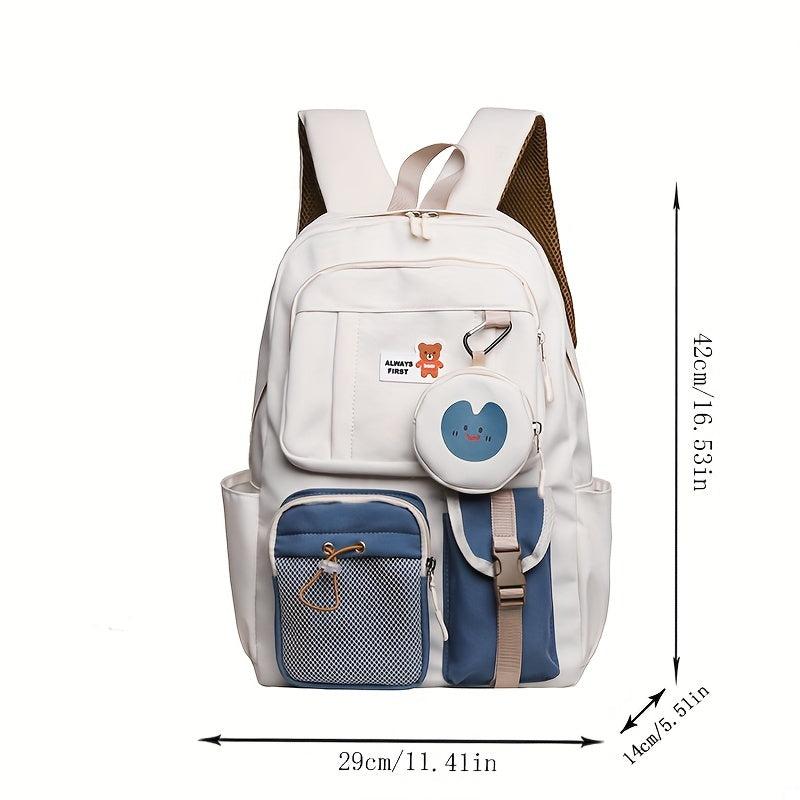 Large Capacity Student Backpack Anti Splash Fabric