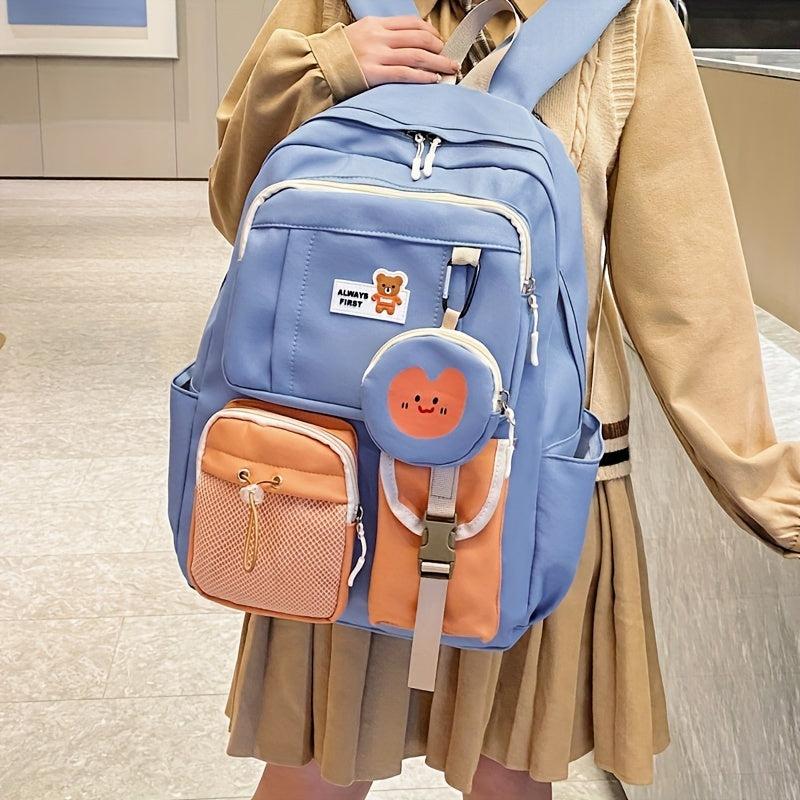 Large Capacity Student Backpack Anti Splash Fabric