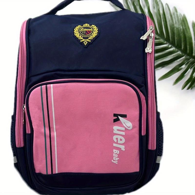 Causal Contrast Children's Backpack Adjustable Straps Boys And Girls Backpack