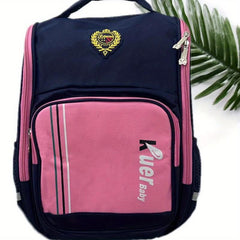 Causal Contrast Children's Backpack Adjustable Straps Boys And Girls Backpack