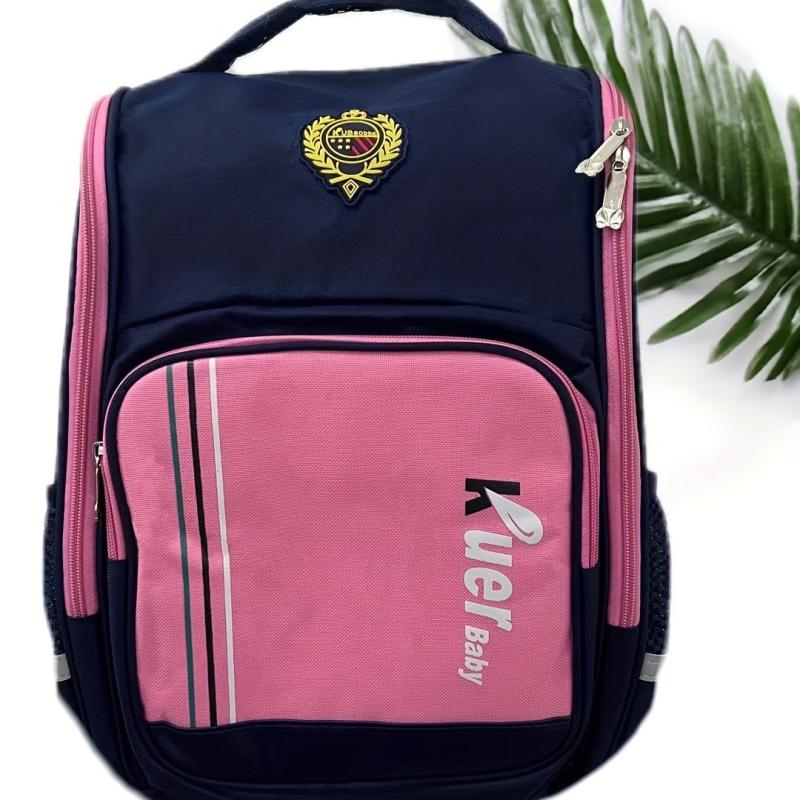 Causal Contrast Children's Backpack Adjustable Straps Boys And Girls Backpack