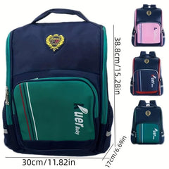 Causal Contrast Children's Backpack Adjustable Straps Boys And Girls Backpack