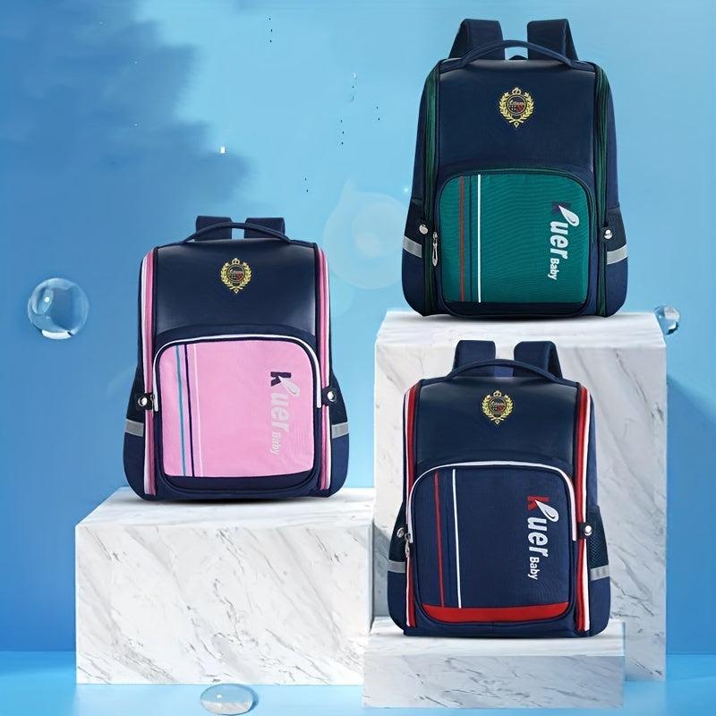 Causal Contrast Children's Backpack Adjustable Straps Boys And Girls Backpack