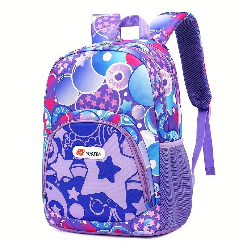 Kids Graffiti Backpack Large Capacity School Bag