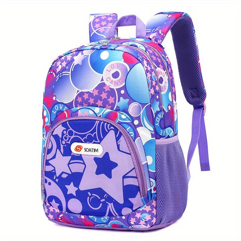 Kids Graffiti Backpack Large Capacity School Bag