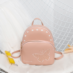 Butterfly Floral Printing Backpack Double Layer Small Backpack