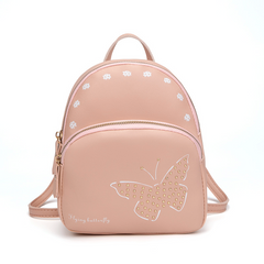 Butterfly Floral Printing Backpack Double Layer Small Backpack