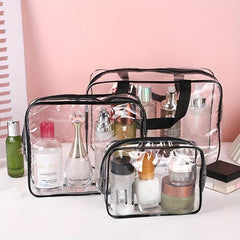 Clear PVC Beach Bag Makeup Toiletry Travel Storage Waterproof