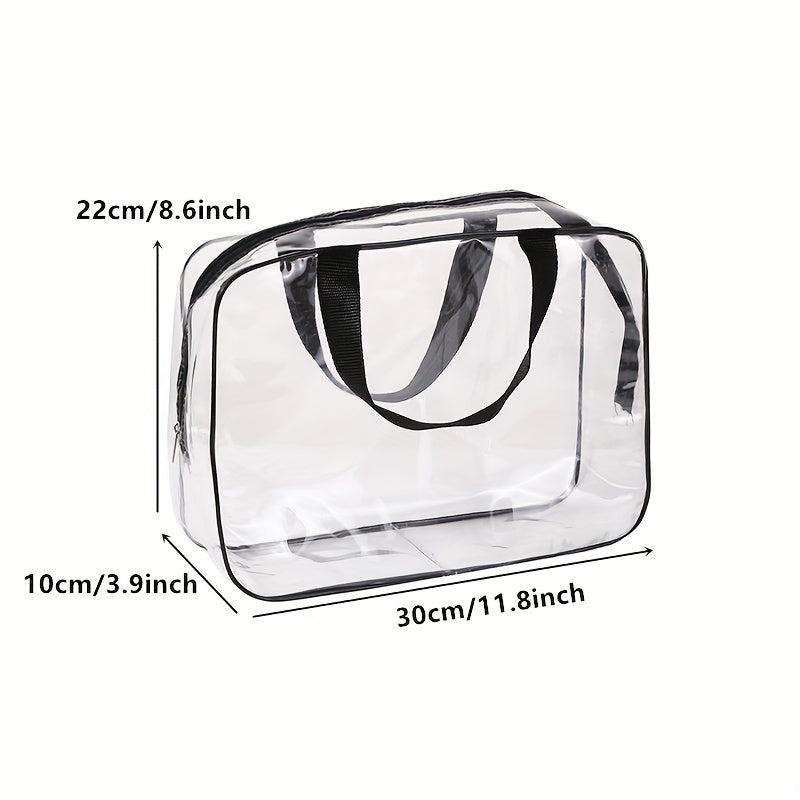 Clear PVC Beach Bag Makeup Toiletry Travel Storage Waterproof