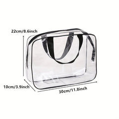 Clear PVC Beach Bag Makeup Toiletry Travel Storage Waterproof