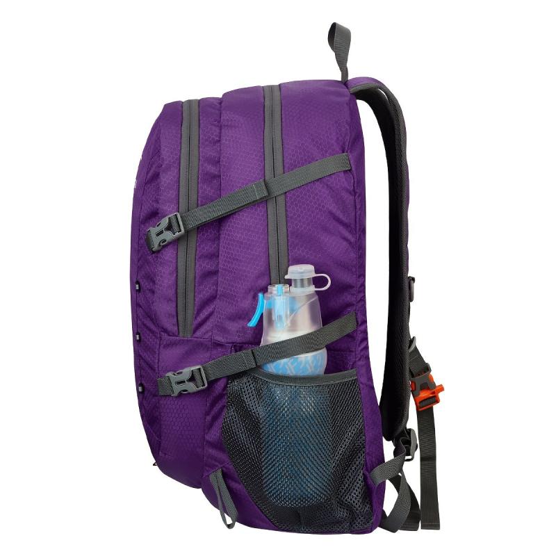 Purple Foldable Backpack Lightweight Travel Bag