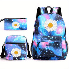 3pcs Outdoor Sports Travel Backpack Set Large Capacity Student Backpack