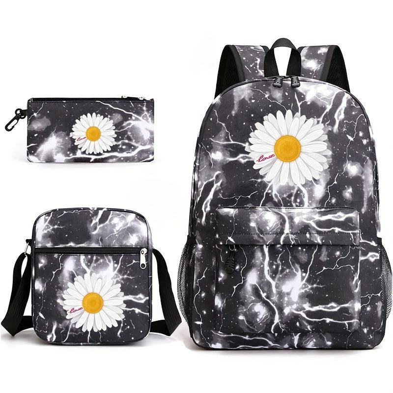 3pcs Outdoor Sports Travel Backpack Set Large Capacity Student Backpack
