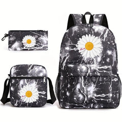 3pcs Outdoor Sports Travel Backpack Set Large Capacity Student Backpack
