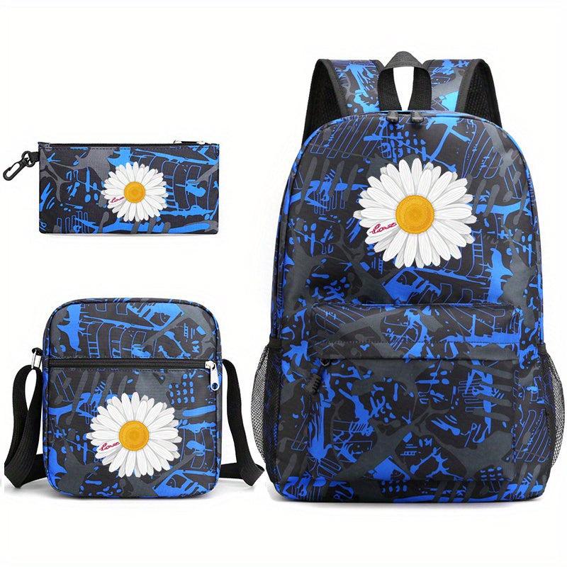 3pcs Outdoor Sports Travel Backpack Set Large Capacity Student Backpack