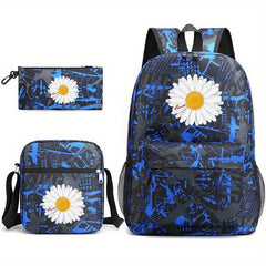 3pcs Outdoor Sports Travel Backpack Set Large Capacity Student Backpack