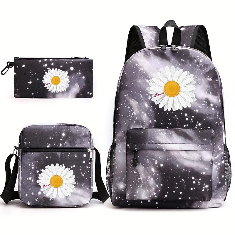 3pcs Outdoor Sports Travel Backpack Set Large Capacity Student Backpack
