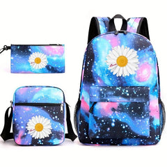 3pcs Outdoor Sports Travel Backpack Set Large Capacity Student Backpack
