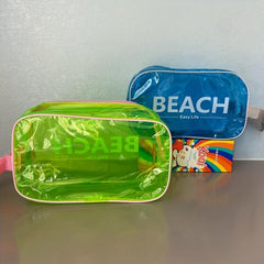 Transparent Waterproof Wash Bag Portable Travel Pvc Makeup Supplies Storage Bag