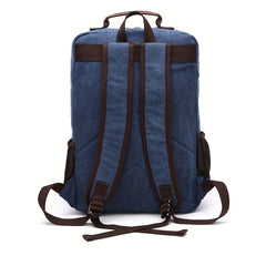 Canvas Backpack Student Double Shoulder Bag Lightweight Schoolbag