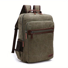 Canvas Backpack Student Double Shoulder Bag Lightweight Schoolbag