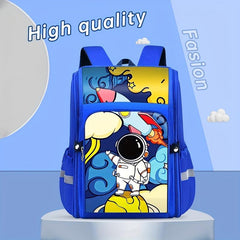 Cartoon Rocket Astronaut Backpack School Bag Travel Outdoor Sports Birthday Gift
