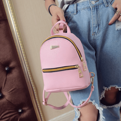 Versatile Women's PU Backpack with Adjustable Straps