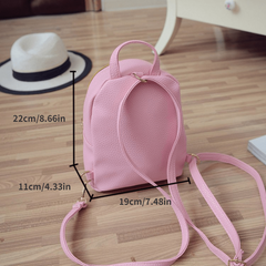 Versatile Women's PU Backpack with Adjustable Straps