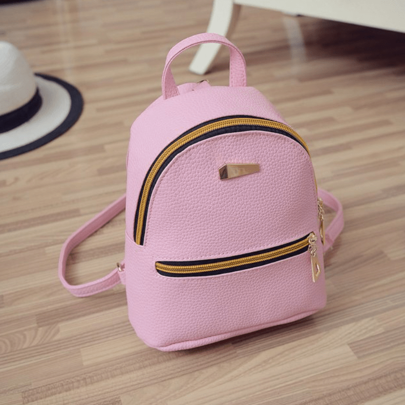 Versatile Women's PU Backpack with Adjustable Straps