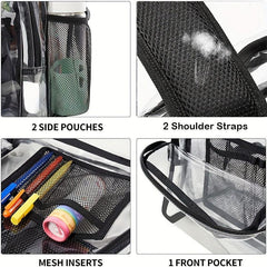 Clear Backpack Heavy Duty PVC Transparent Backpack