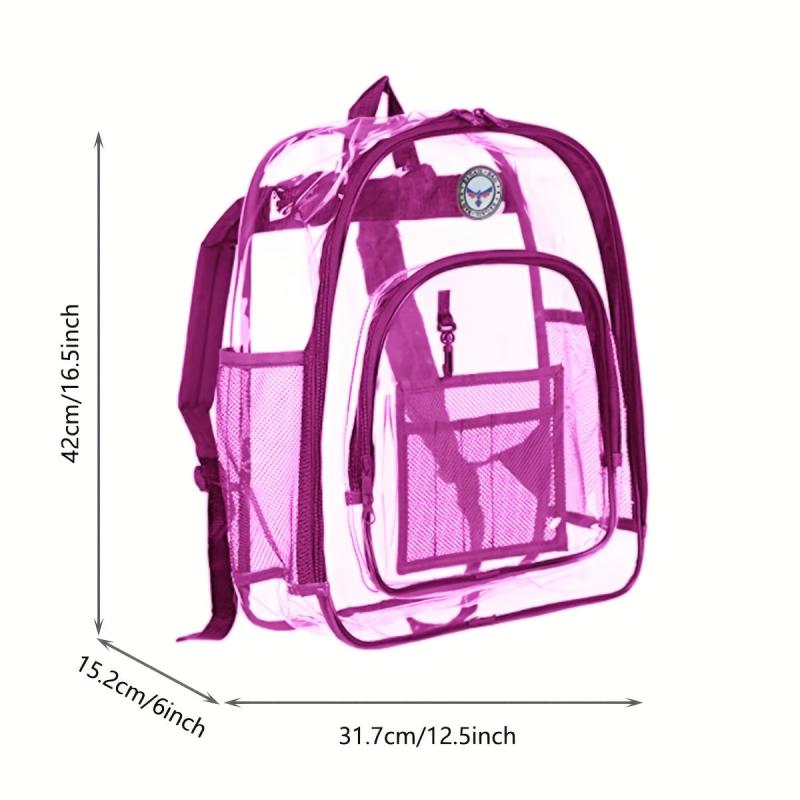 One Piece Children Student Transparent School Bag Backpack