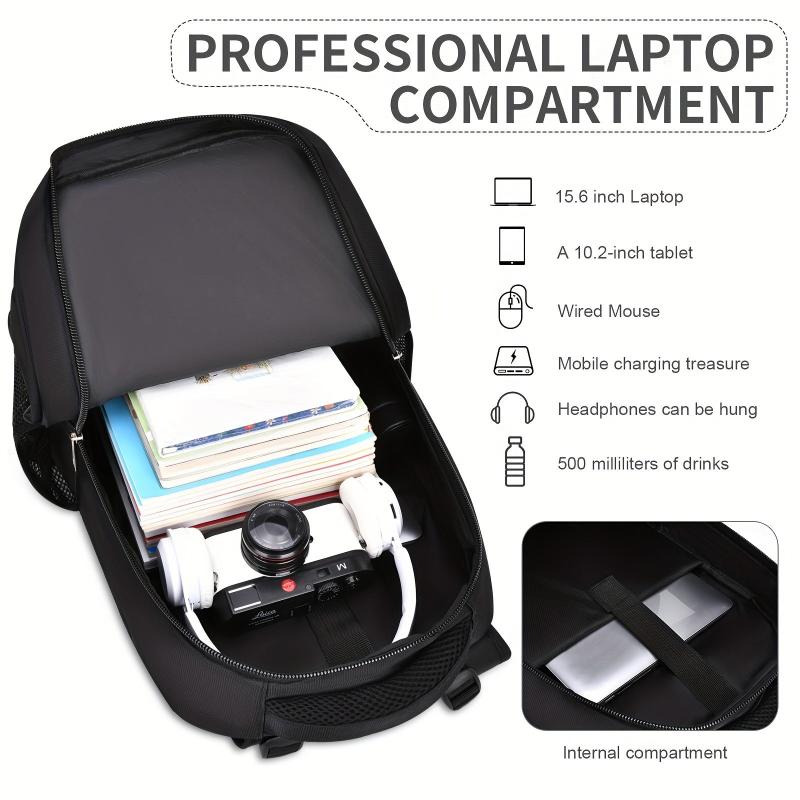 3pcs Backpack Set Laptop Crossbody Bag Large Capacity Travel Back