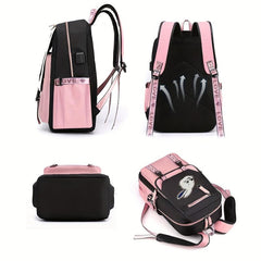 Casual Cartoon Rabbit Backpack Laptop Bag Lightweight Backpack