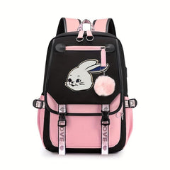 Casual Cartoon Rabbit Backpack Laptop Bag Lightweight Backpack