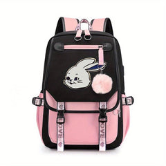 Casual Cartoon Rabbit Backpack Laptop Bag Lightweight Backpack