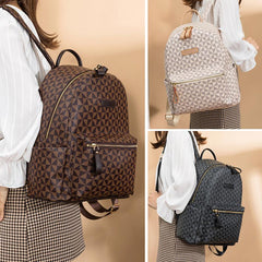 PU Leather Backpack Convertible Satchel Bag Travel Bag Handbag