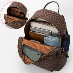 PU Leather Backpack Convertible Satchel Bag Travel Bag Handbag