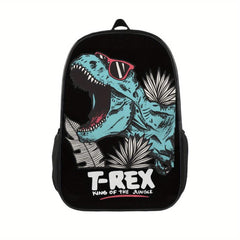 Colorful Dinosaur Sunglasses Print School Bag for Teens Boys Girls