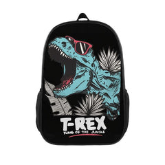 Colorful Dinosaur Sunglasses Print School Bag for Teens Boys Girls