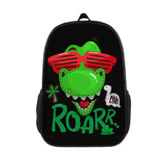 Colorful Dinosaur Sunglasses Print School Bag for Teens Boys Girls
